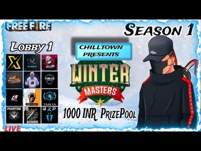 1000 INR WINTER SCRIMS BY CHILLTOWN LOBBY 1 || LIVE || SVIZ