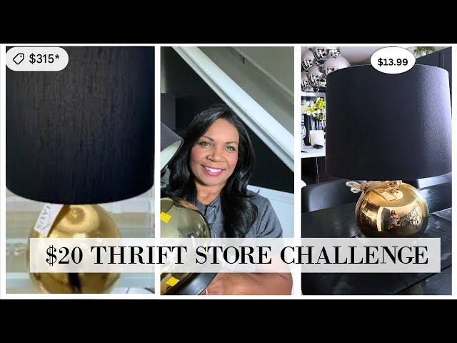 $20 THRIFT STORE CHALLENGE|THRIFT VS HIGH END|HOW TO THRIFT FOR HOME DECOR ON A BUDGET|BUDGET LUXURY