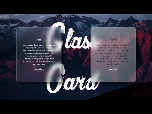 Glass Card Effect Using Bootstrap 5 Html CSS | Glassmorphism Effects | RitviX