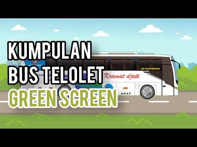 KUMPULAN BUS TELOLET FREE GREEN SCREEN #animasi #busmania #greenscreen #free #chromakey #shorts