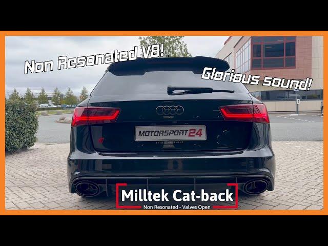 Audi RS6 C7 Performance Milltek Non Resonated Catback | Sound + Install