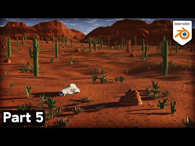 Part 5: Stylized Desert Environment ️ (Blender Tutorial)