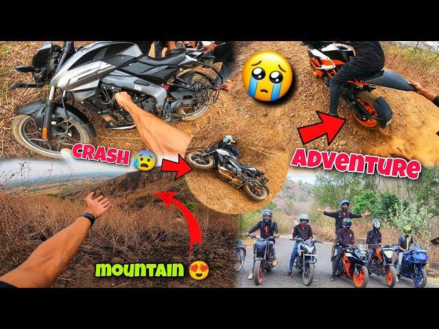 Fully Adventure Ride || Pulsar NS Crash ||Naked Sport Bike Off Roading  Totality Bike loss 