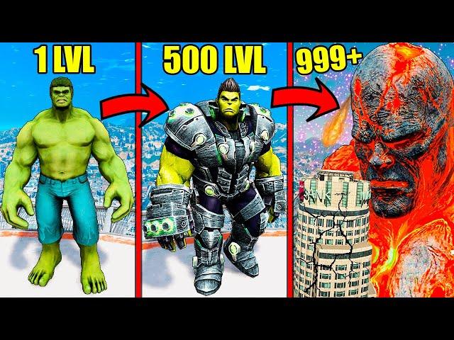 Upgrading HULK To GOD HULK 999+ LEVEL In GTA 5 Mods! (Secret God Powers!)