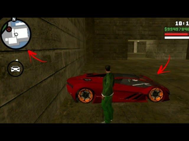 Secret Lamborghini Car Location in GTA San Andreas!!! (Hidden Place)