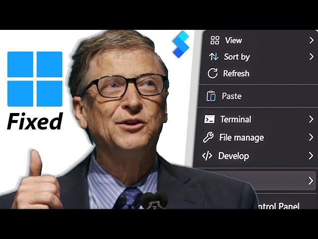 I Fixed Windows 11 Right Click Menu