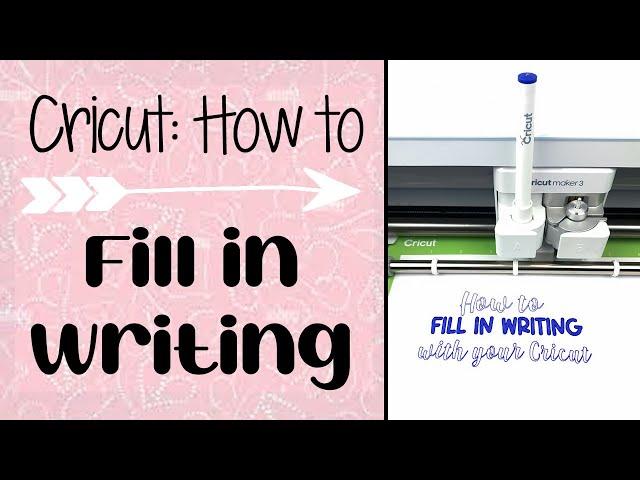 Cricut Tutorial: How to Fill in any Font with your Cricut!