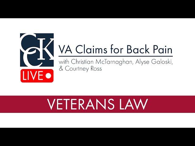 VA Disability for Back Pain