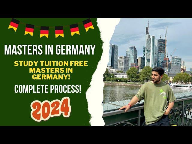 Masters in Germany in 2024 I Complete Process I Tuition Free Universities.