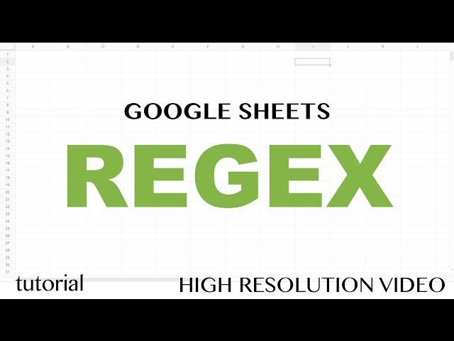 Google Sheets - RegEx REGEXEXTRACT, Functions Exctract, Replace, Match Tutorial - Part 1