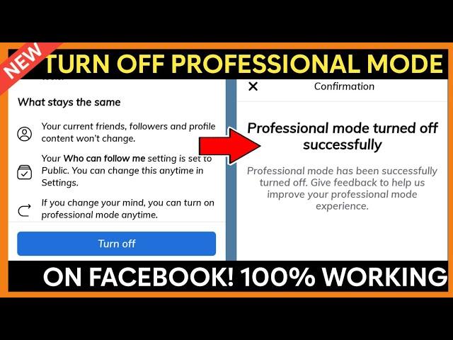 How to Turn off Professional Mode on Facebook | Turn off Professional Mode Not Showing on Facebook