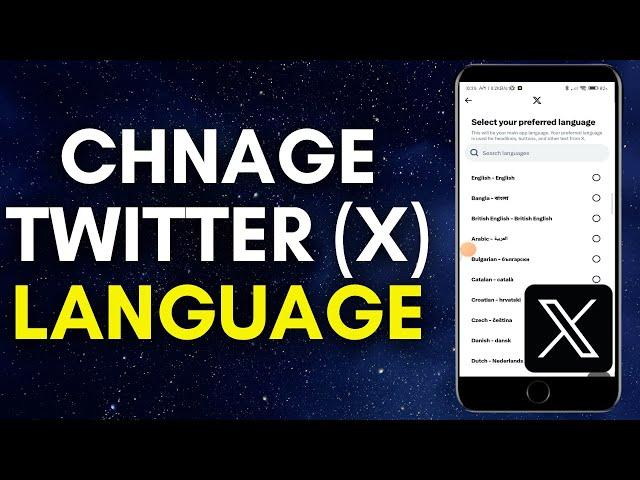 How to Change Language on twitter X  [2024]