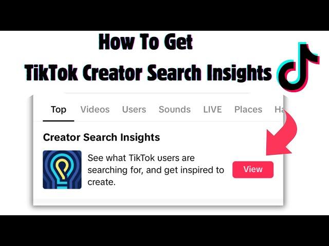 HOW TO USE TIKTOK CREATOR INSIGHTS || Get Creator Search Insights on TikTok