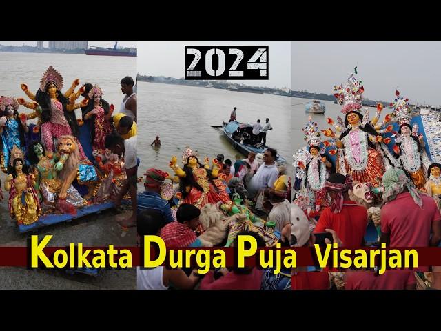 Durga Puja 2024 Kolkata Durga Puja Visarjan Durga Visarjan Babughat Vijayadashami