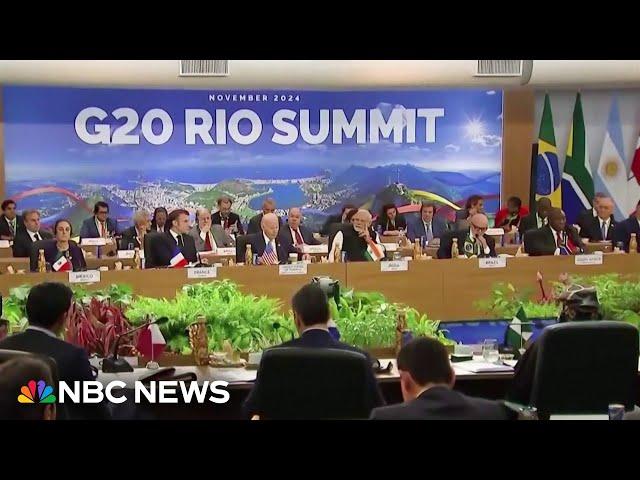 G20 Summit kicks off as world prepares for Trump's return