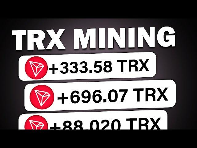 Free TRX (Tron COINs) in seconds (No Deposit) : Free TRX Mining Site 2025