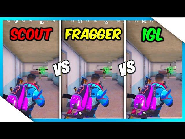 FRAGGER vs IGL vs SUPPORT vs SCOUT | HOW TO FIND YOUR OWN ROLE IN A SQUAD? • PUBG MOBILE/BGMI