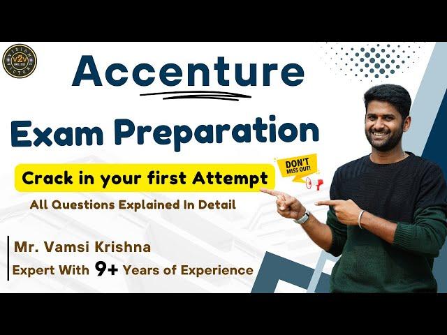 Accenture | Exam Level Preparation | Don't Miss #v2v #placement #reasoning #aptitude