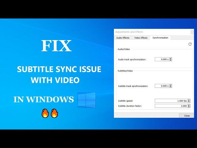 How to sync Subtitle in videos - 2 minute instant tutorial