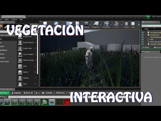 Unreal Engine 4: Vegetación Interactiva (Español)