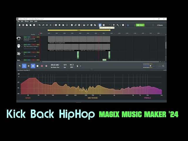 "Kick Back"-HipHop beat 2: Magix Music Maker '24