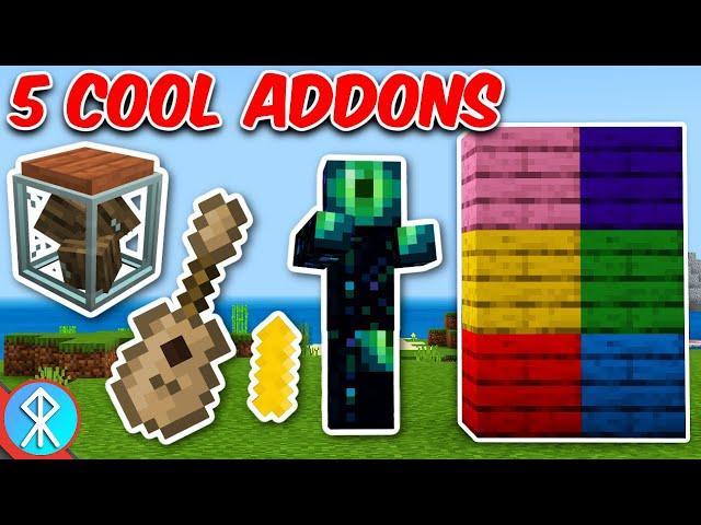 5 COOL New Addons (Bedrock/MCPE/Xbox Minecraft)