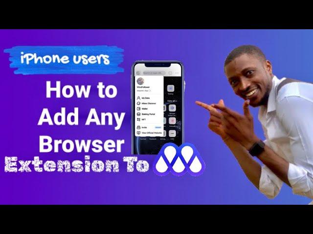 How to add any browser extensions to your Mises browser on an iPhone(IOS)