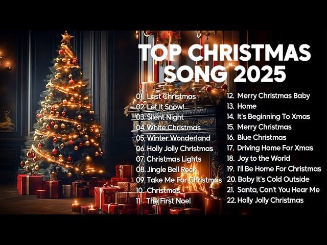 Top 22 Christmas Songs with Lyrics  Merry Christmas Top Christmas Songs Music Playlist