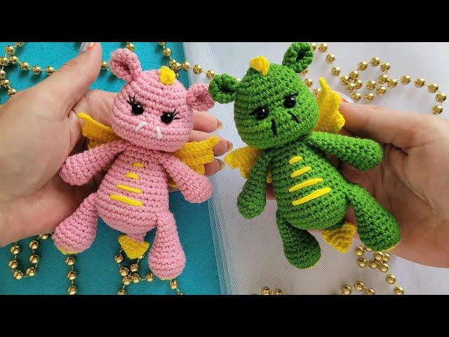 ДРАКОНЧИК ВЯЗАНЫЙ КРЮЧКОМДРАКОН КРЮЧКОМcrochet dragonDrachen häkeln