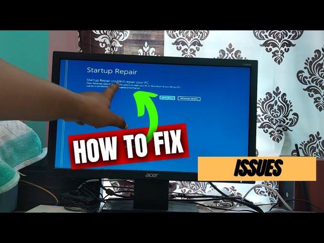 How To Fix Automatic Startup Repair Couldn’t Repair Your PC In Windows 11/10 - SrtTrail.txt