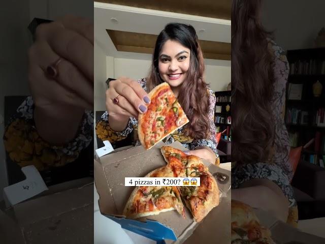 Getting 4 Pizzas from Domino’s @ ₹200! Domino’s HIDDEN OFFER revealed  #foodshorts #funnyshorts