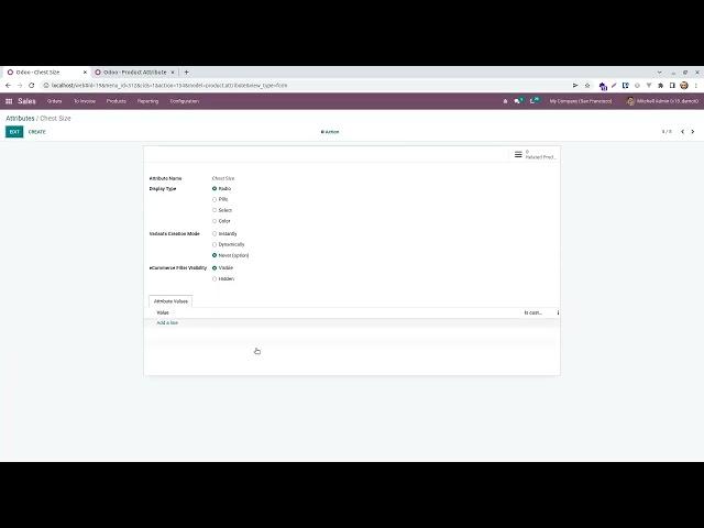 How to import products and attributes into Odoo v15.0