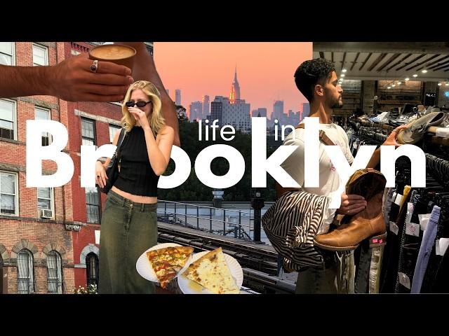 New York Vlog Exploring Brooklyn, Thrift Shopping & Pizza Dates..