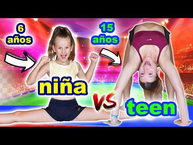 NIÑA VS ADOLESCENTE - Super Reto de GIMNASIA, Yoga y AGUA! | Yippee Family