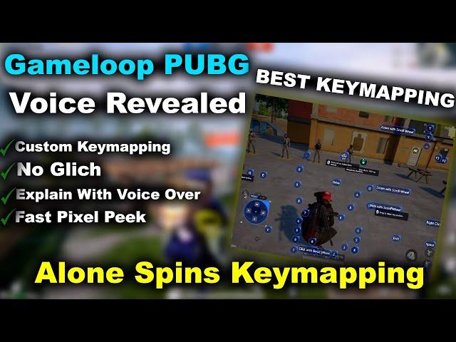 Gameloop Best Key Mapping Settings PUBG Emulator 2023 | Make Your Own Keymapping | Alone Spins |