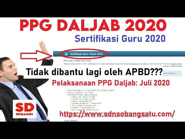 PPG Dalam Jabatan 2020 || Program Sertifikasi Guru 2020