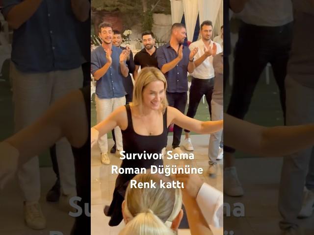 Survivor Sema Roman Düğününe Renk Kattı #romanhavasi #romandüğünleri #düğün #nuriyeateş #oyunhavası