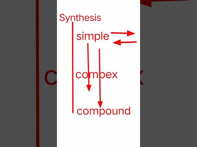 Synthesis in English| Synthesis of sentences #englishgrammar #shortsfeeds #shorts #ytshorts 