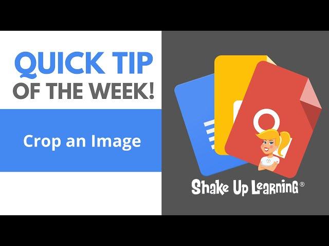 Google Tip: How to Crop an Image in Docs, Slides, and Drawings