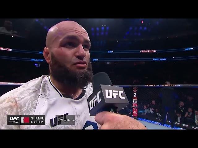 UFC 296: Шамиль Газиев - Слова после боя