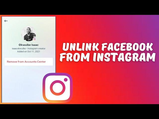 How to unlink facebook page from instagram business account