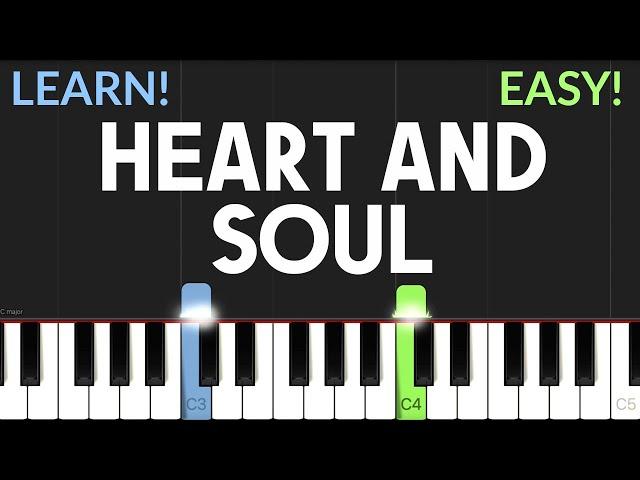 Heart And Soul (From "Big") - Hoagy Carmichael | EASY Piano Tutorial