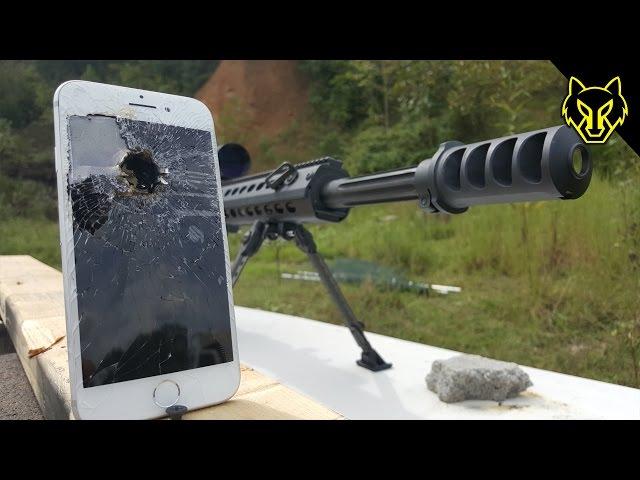 iPhone 7 vs .50 Cal