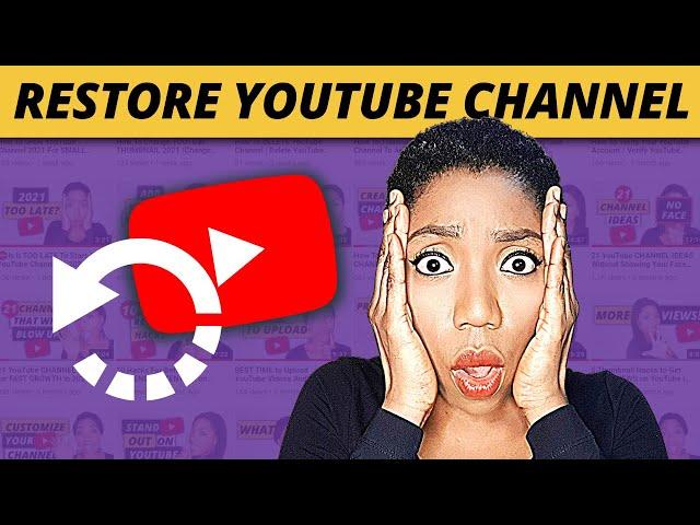 How to RECOVER Permanently DELETED YOUTUBE CHANNEL (EVEN WITHOUT BRAND ACCOUNT)