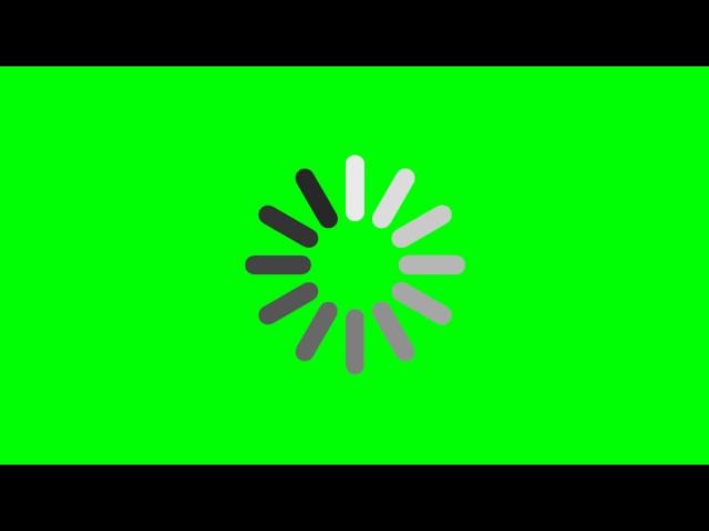 Loading Circle - Green Screen Footage Free Download