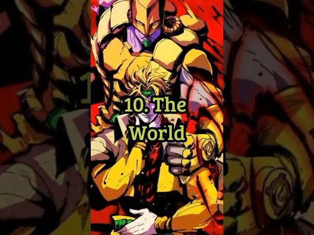 Top 14 Strongest Stand in JoJo's Bizarre Adventure  (include TWOH) #shorts #tiktok