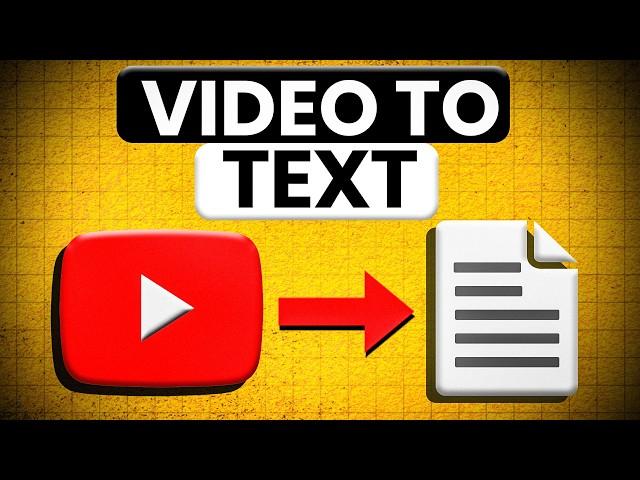 How to Get TRANSCRIPT From YouTube Video | VIDEO to Text Converter Online FREE