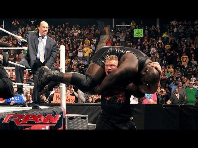 Brock Lesnar returns to WWE with the WWE World Heavyweight Title in his sights: Raw, Dec. 30, 2013