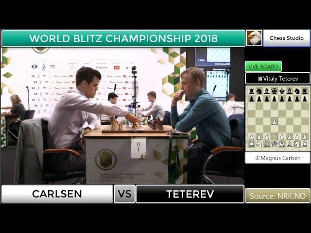 CARLSEN VS TETEREV | WORLD BLITZ CHAMPIONSHIP 2018