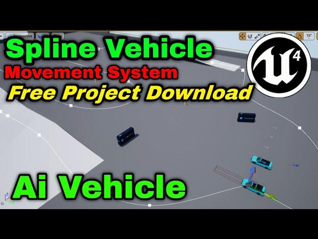 UE4 Spline Vehicle Follow System Project Free Download by Croding Bangla YT Spline Vehicle Follow UE